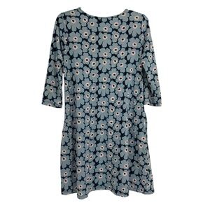 Marimekko Blue Floral Midi Dress
